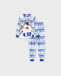 PatPat Frosty the Snowman Family Matching Christmas Pajamas Fair Isle Blue