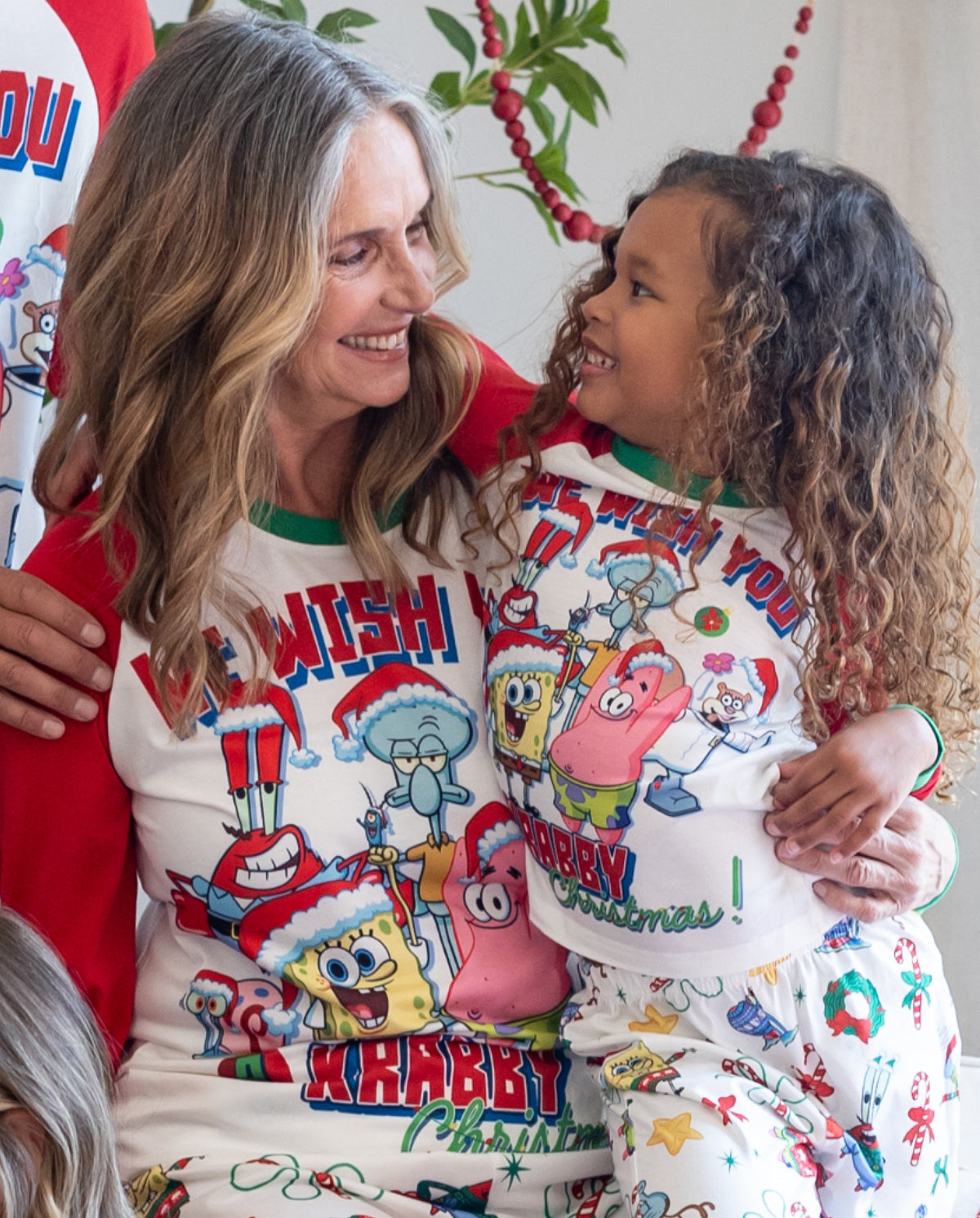 PatPat SpongeBob SquarePants Matching Family Christmas Pajamas Patrick Print Red