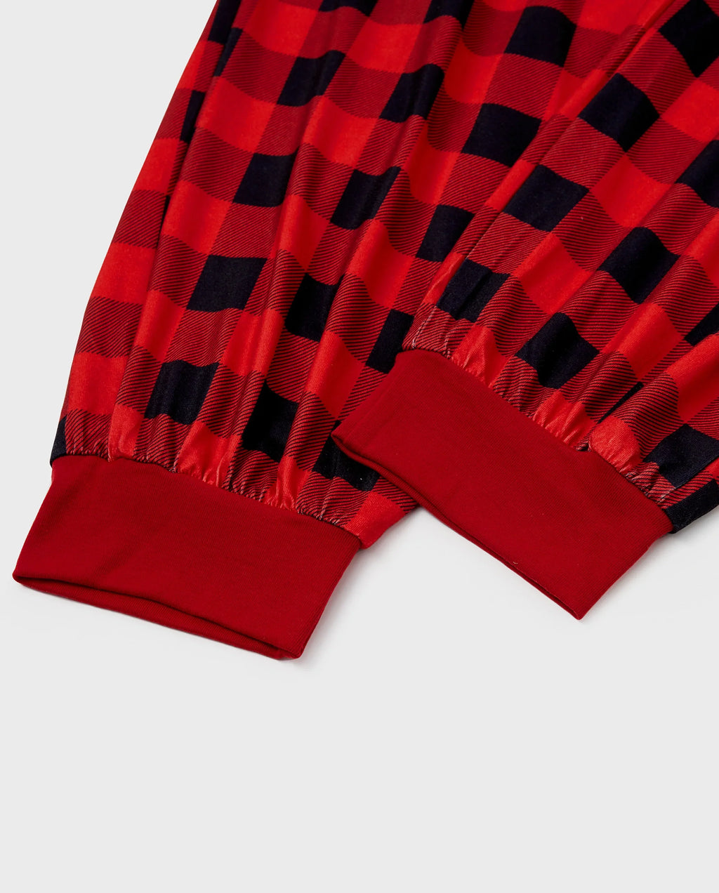 PatPat Family Matching Christmas Pajamas Gnome & Plaid Print Red