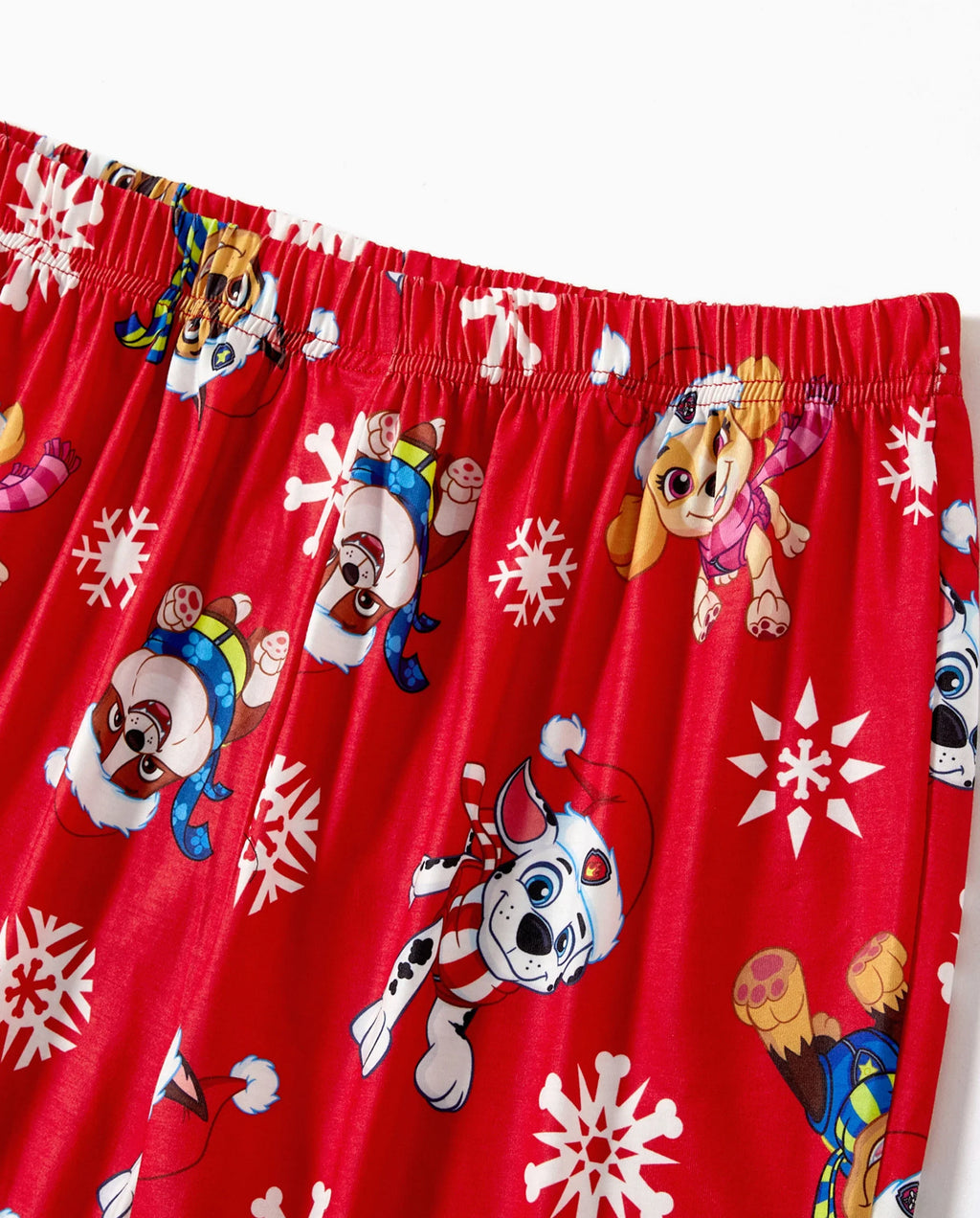 PatPat PAW Patrol Family Matching Christmas Pajamas Santa Hat Graphic Blue & Red