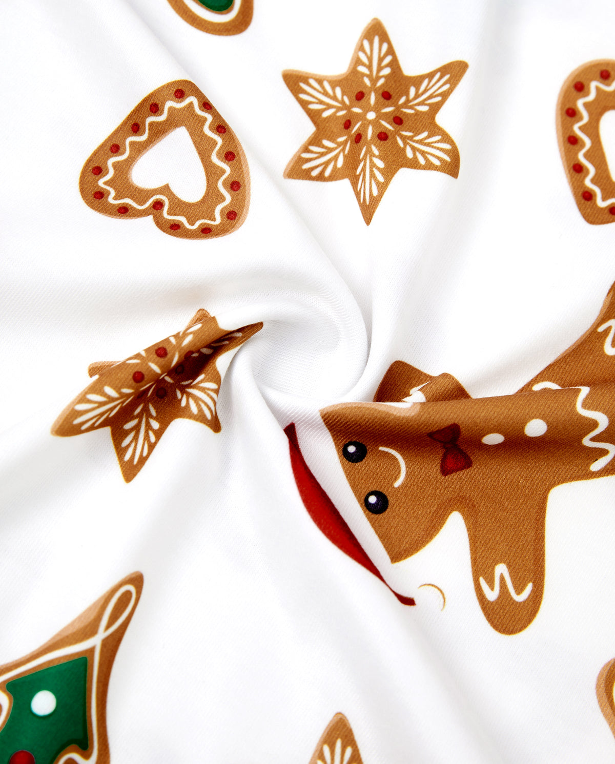 PatPat Family Matching Christmas Pajamas Gingerbread & Christmas Tree Brown