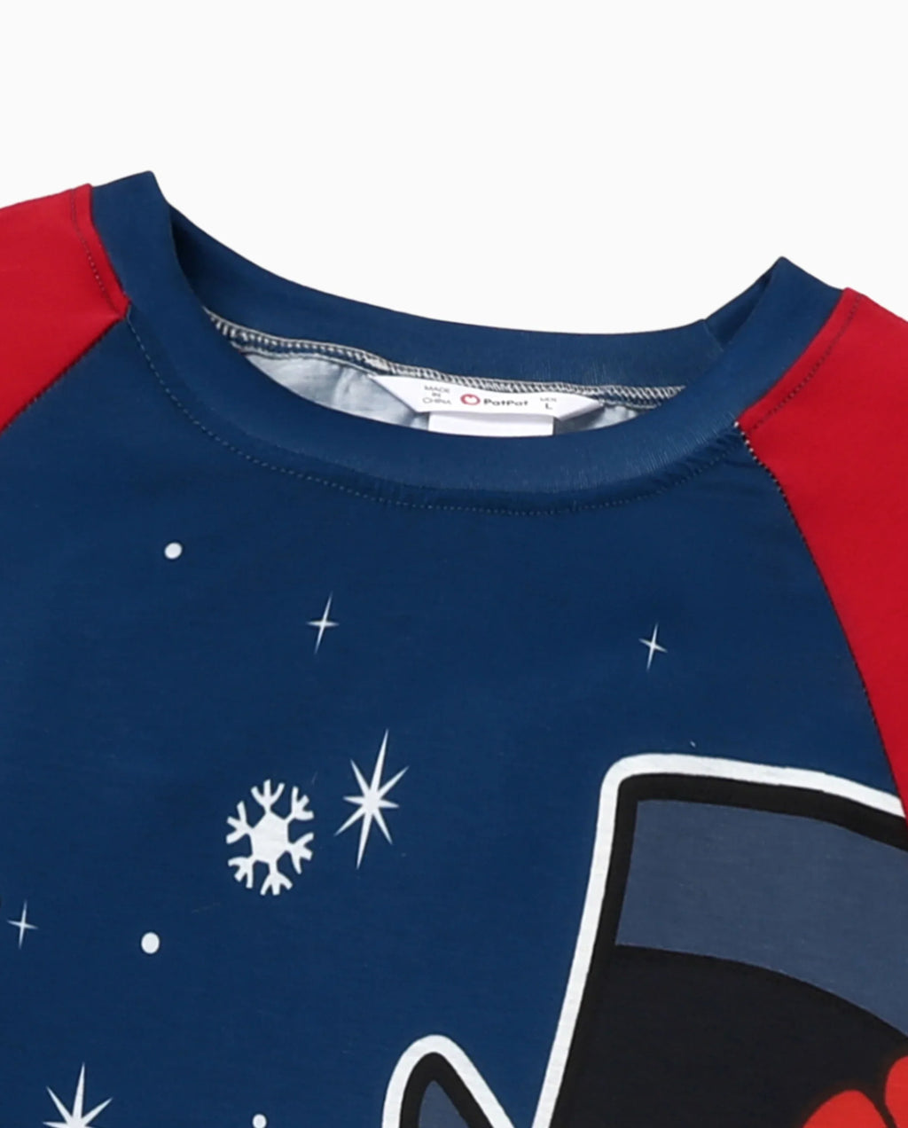 PatPat Frosty the Snowman Family Matching Christmas Pajamas Navy & Red