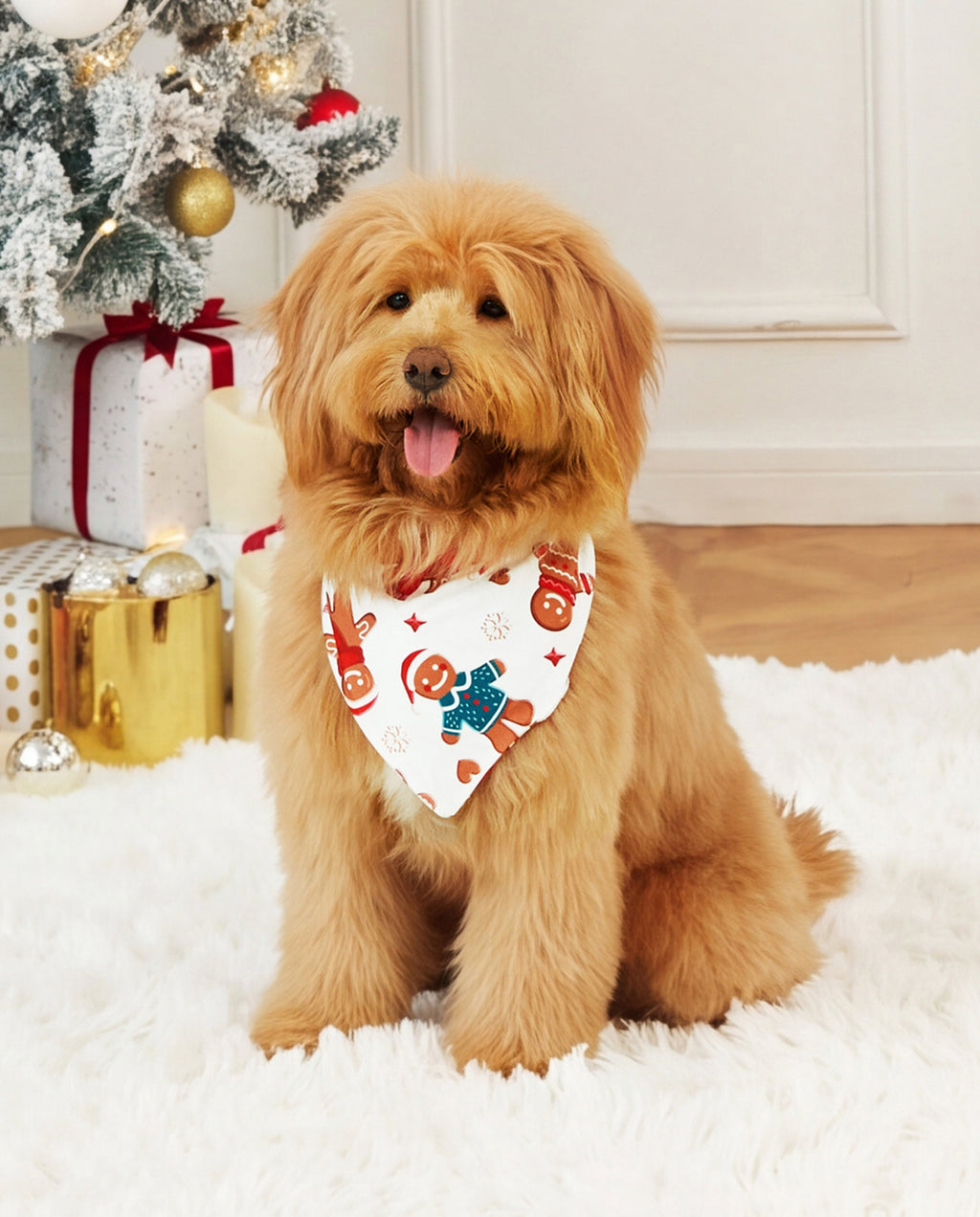 PatPat Matching Family Christmas Pajamas Gingerbread Print White