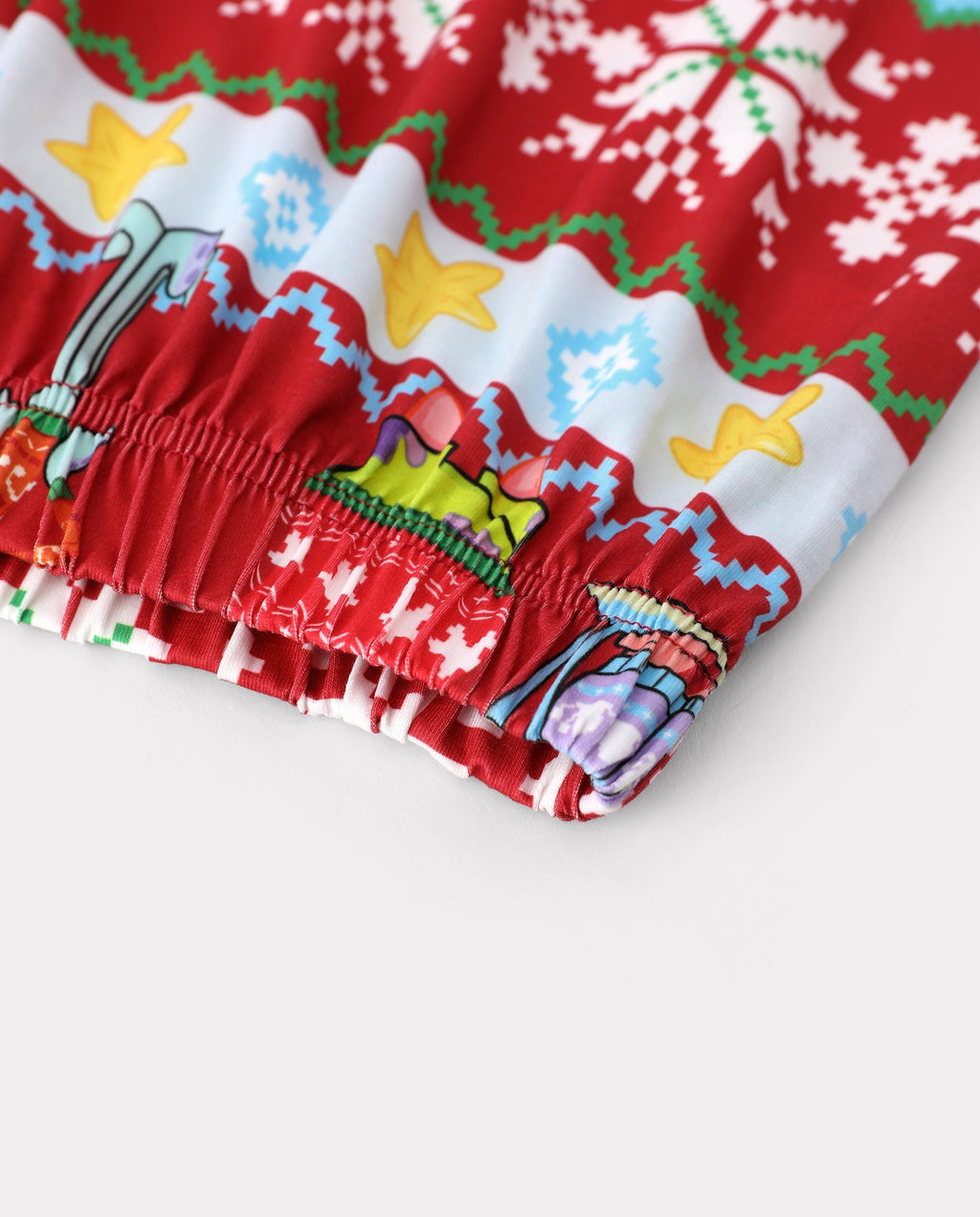 PatPat SpongeBob SquarePants Matching Family Christmas Pajamas Santa Hat Character Print Red Plus Size