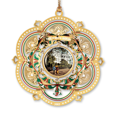 2005 White House Christmas Ornament, The South Facade
