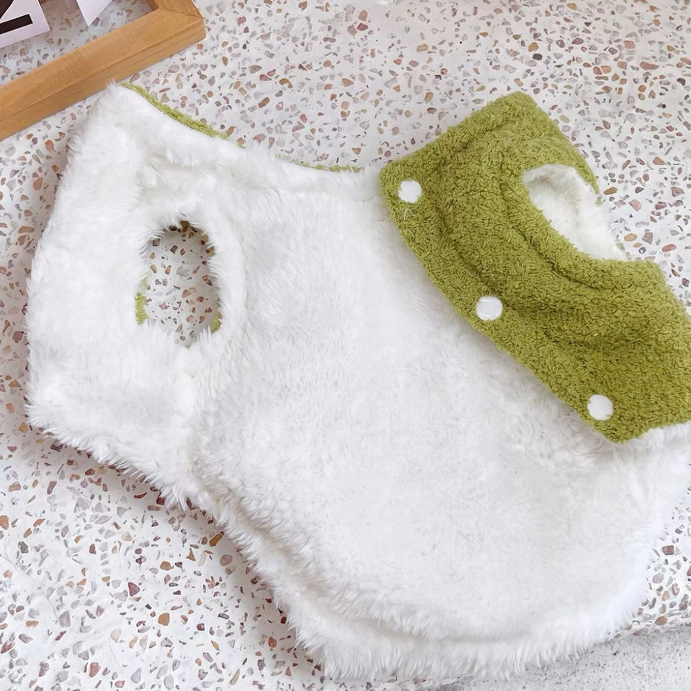 Puppy Face Soft Fleece Dog Cat Vest Harness