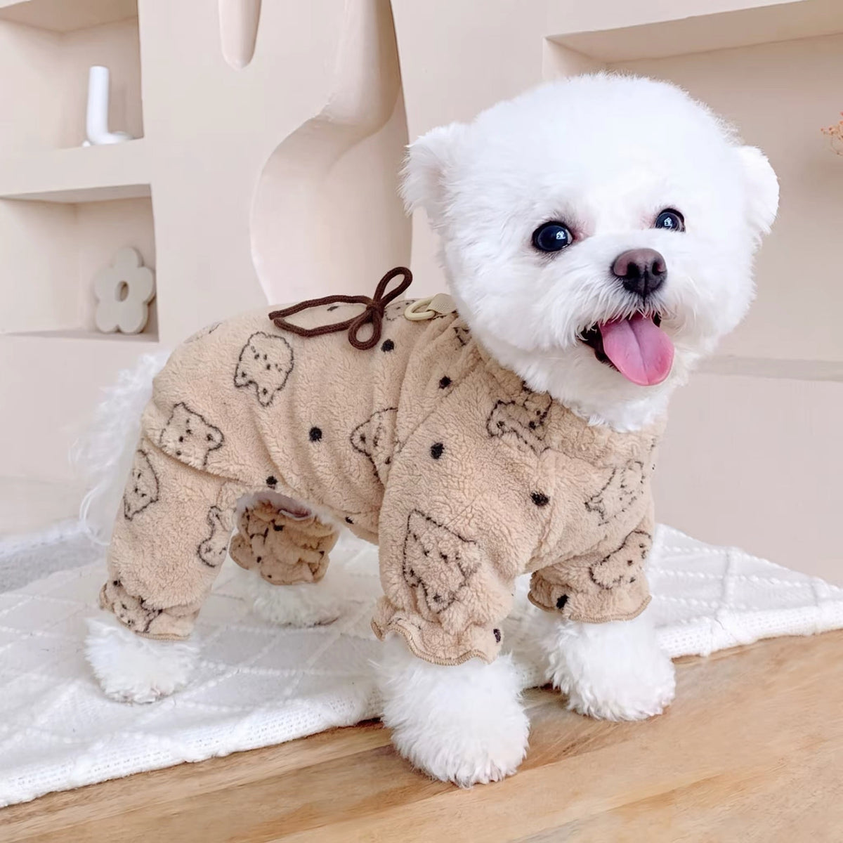 Fleece Soft Bow Two/Four legged Clothes