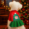 Christmas Tree Pattern Dog Cat Dress